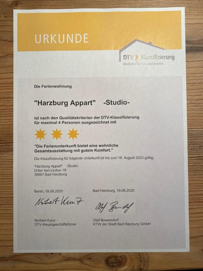 Apartamento Harzburg Appart Unter Den Linden 19 Bad Harzburg Exterior foto